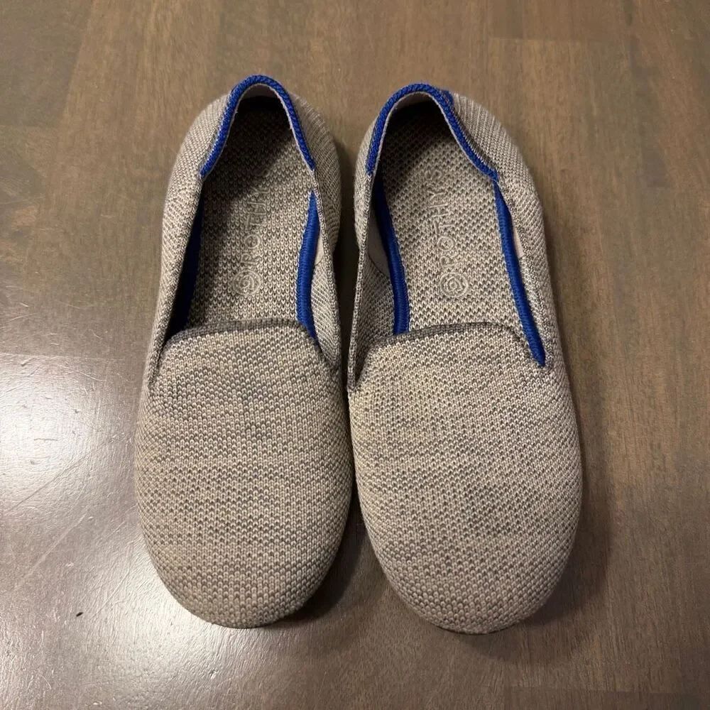 Rothy’s Girls The Loafer Size 1 Taupe Heather